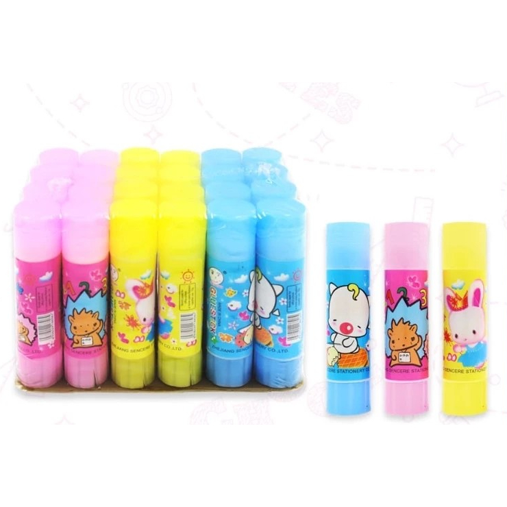 

PGATK-Glue Stick Fancy Kecil 10 gr - Lem Stik Putar Murah - Lem Kertas Karakter Kartun Anak Anak