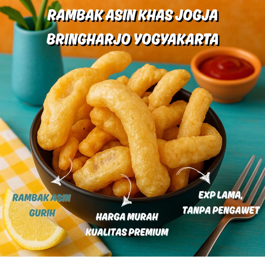 

[JAMINAN PRODUK ORIGINAL] Krecek/Rambak Asin Khas Jogja, siap makan Asli Fresh From Pasar Bringharjo