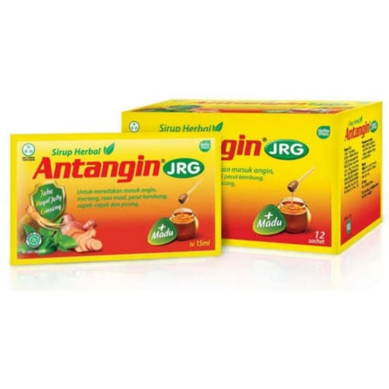 

ANTANGIN JRG JAHE MERAH SIRUP 1BOX ISI 12 SACHET
