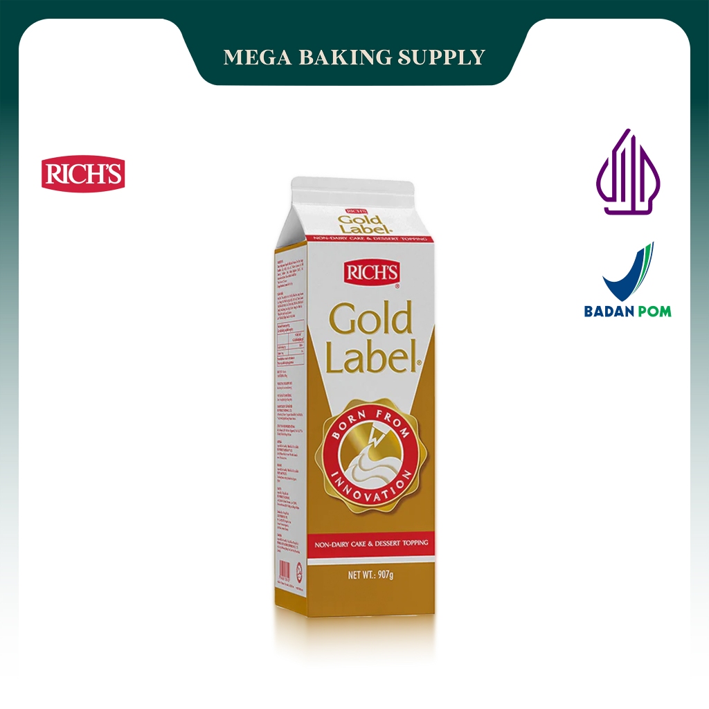 

Rich's Gold Label Non Dairy Whipping Cream 907 gr | Mega Berkah Plastik