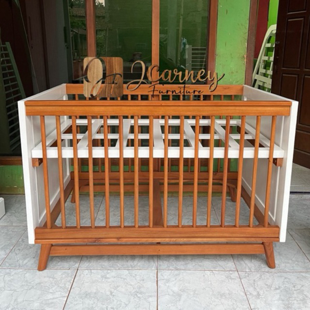 BOX BAYI MINIMALIS , BOX BAYI KAYU BABY CRIB , BOX BABY RANJANG TEMPAT TIDUR BAYI