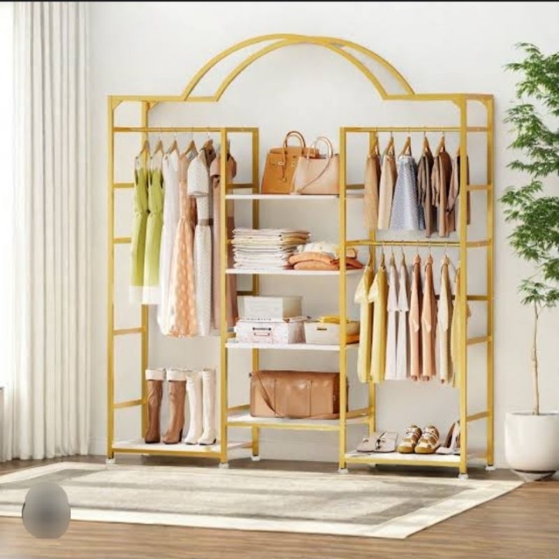 Rak display baju butik / Gantungan baju aesthetic / Rak baju