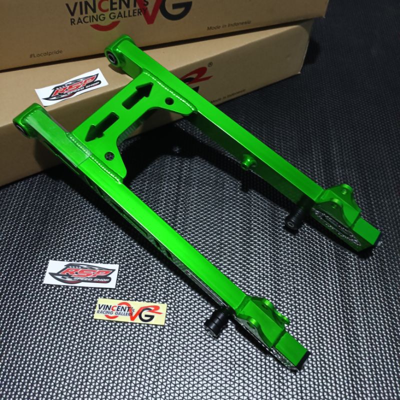 SWING ARM VRG SLEEP ENGINE JUPITER-Z TYPE COAK PANAH (GREEN) ORIGINAL VINCENT'S RACING GALLERY