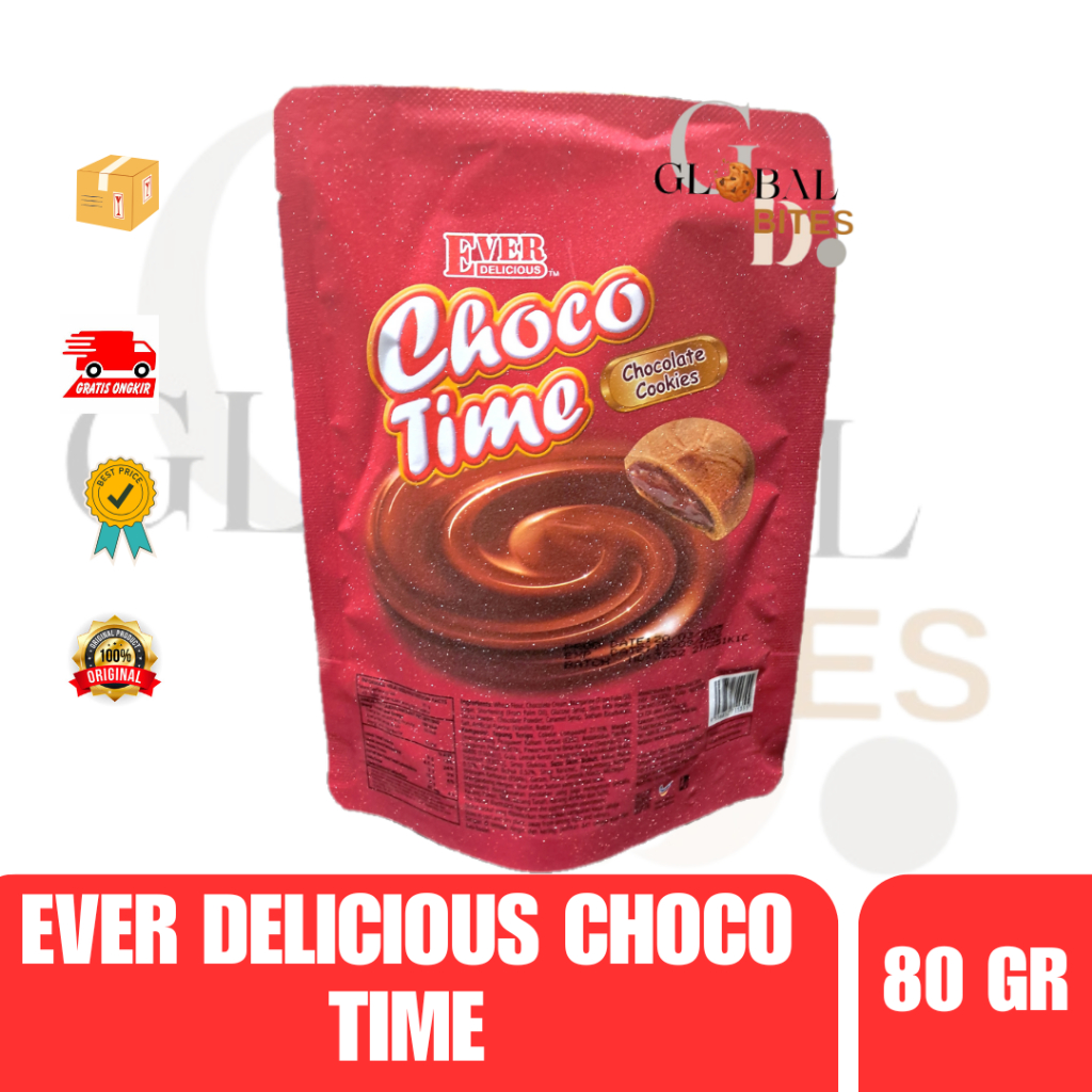 

Ever Delicious Choco Time Cookies Chocolate 100gr Kukis Isi Coklat Malaysia