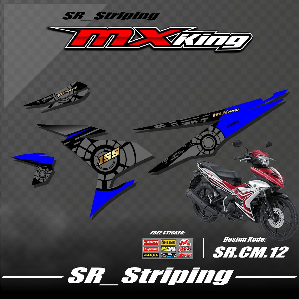 Striping Mx King 150 / Variasi Mx King / Mx King 150 / Stiker Mx King 150 / Striping Motor Mx King 1