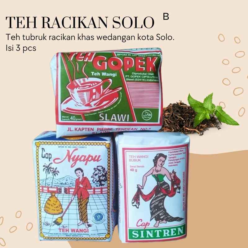 

Teh Racikan Khas Solo isi 3 pcs - B / Teh Angkringan Solo