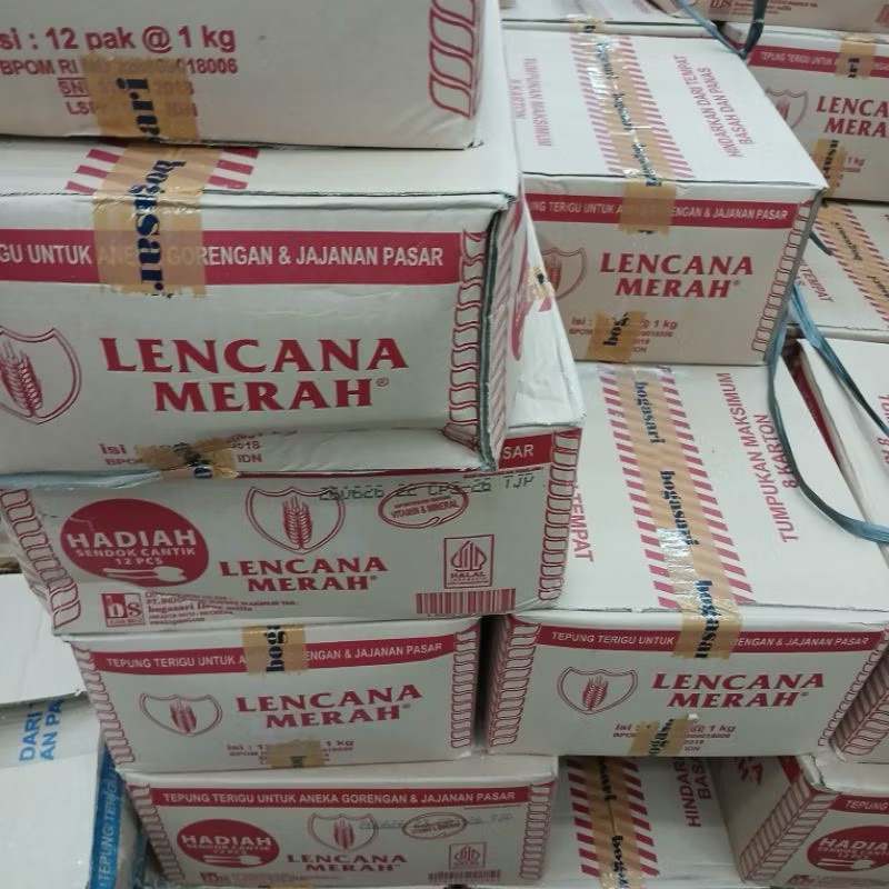 

Tepung lencana merah 1kg kemasan 1 dus