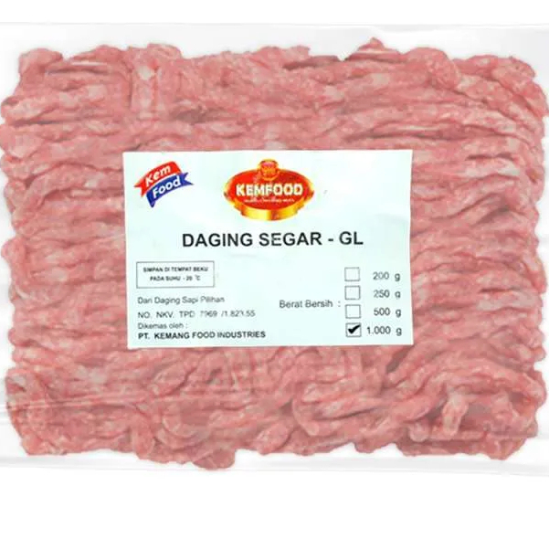 

KEMFOOD Daging Giling Sapi 250gr / 1kg | Daging Cincang Frozen Siap Masak | Kualitas Premium