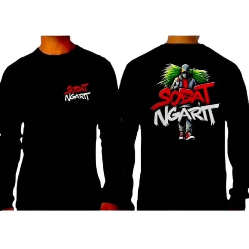 KAOS SOBAT NGARIT MERAH PUTIH BAWA RUMPUT VIRAL