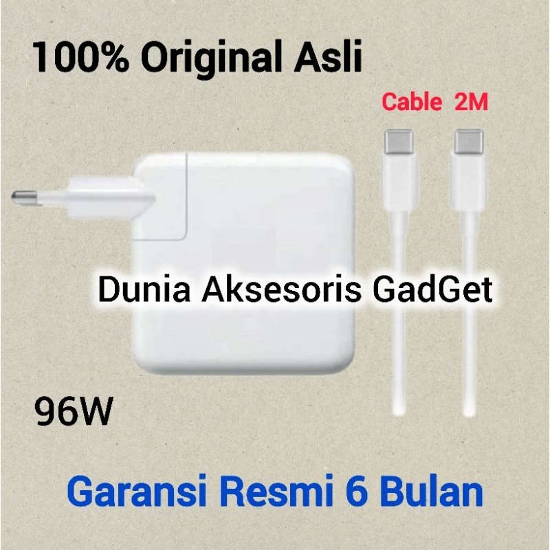 Charger Macbook 30W 61W 67W 87W 96W 140W USB-C Power Adapter Charger Macbook + Cable Type-C to Type-