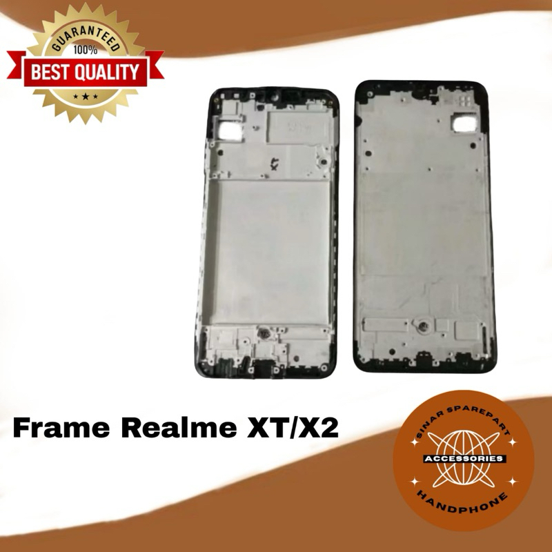 FRAME TULANG TENGAH DUDUKAN LCD TATAKAN LCD REALME XT / REALME X2 NEW ORI