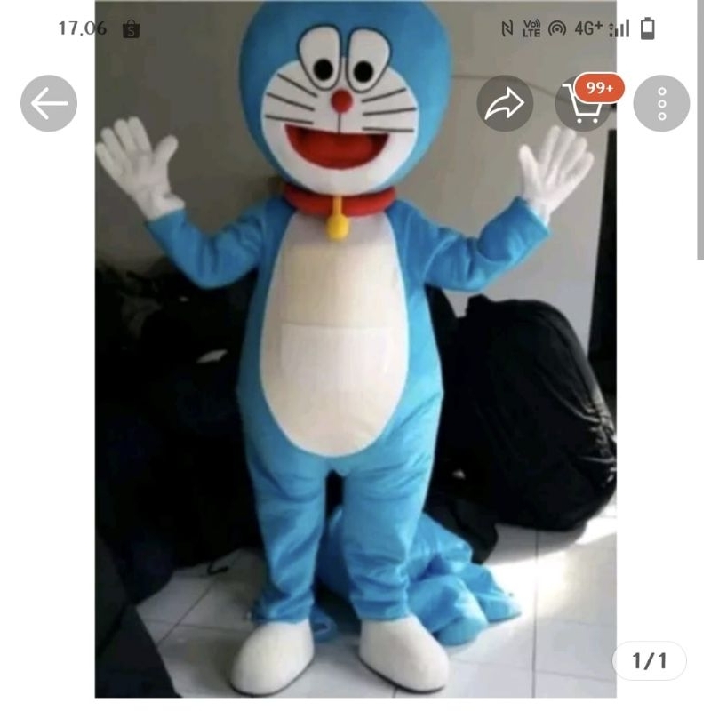 Badut karakter Doraemon/LOL/Mickey Mouse/Frozen dll