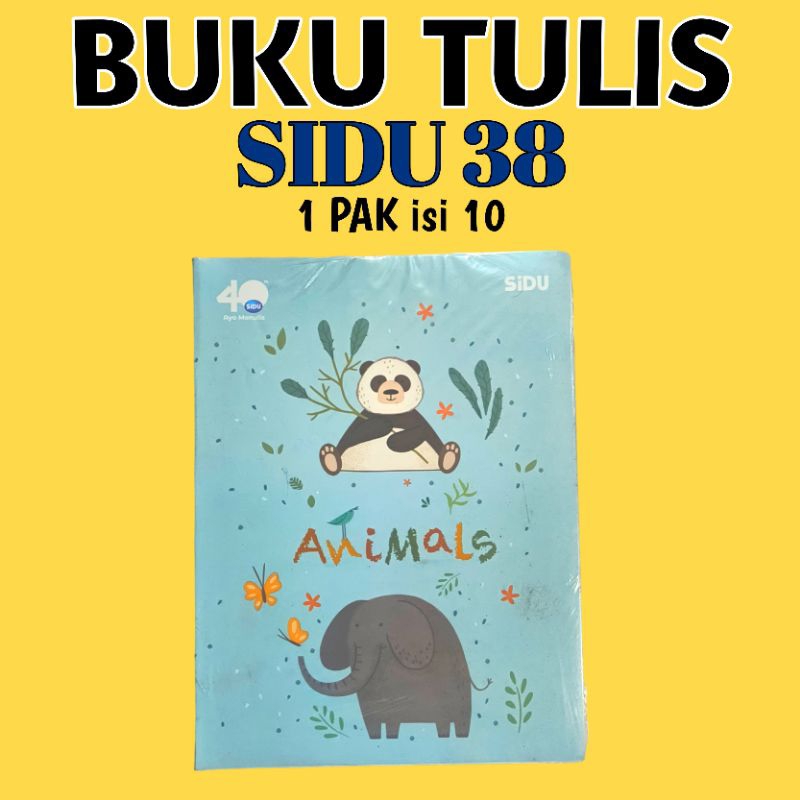 

(1 pack isi 10) Buku Tulis SIDU 38,Harga grosir TERMURAH