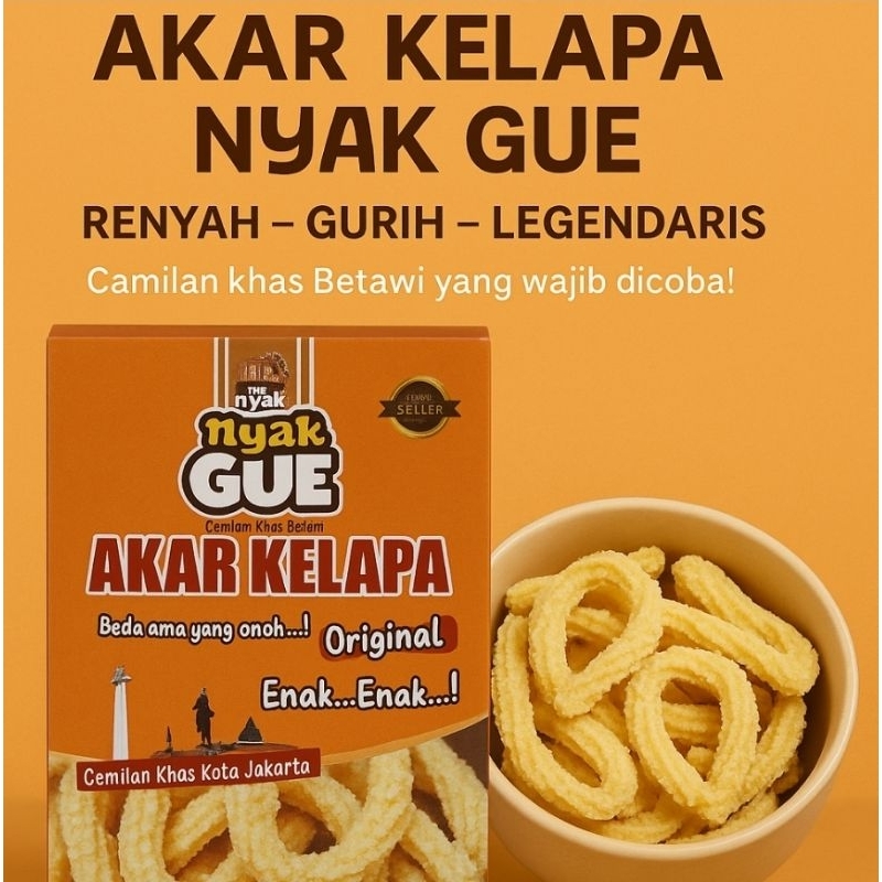 

Akar Kelapa Khas Betawi Manis Wijen Oleh Oleh Jakarta Nyak Gue Asli Betawi