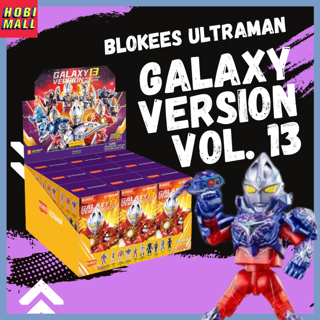 Mainan Blind Box Ultraman Galaxy Version Vol 13 Saga Blokees Toy Sealed Dikirim Random