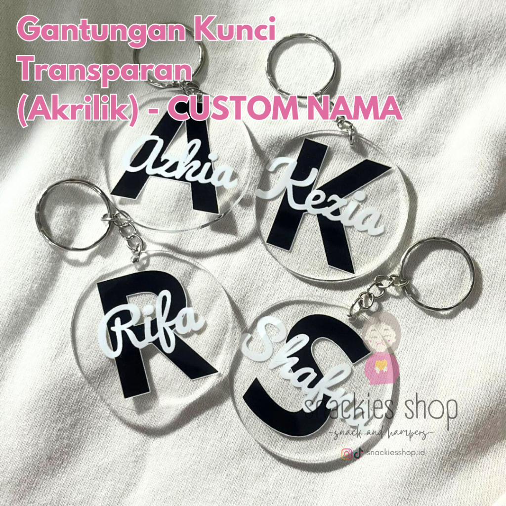 Gantungan Kunci Akrilik - Keychain (Souvenir Unik / Souvenir Custom / Souvenir Lucu)
