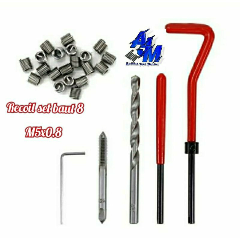 recoil set m5x0.8 recoil baut 8 recoil baut drat 8 set