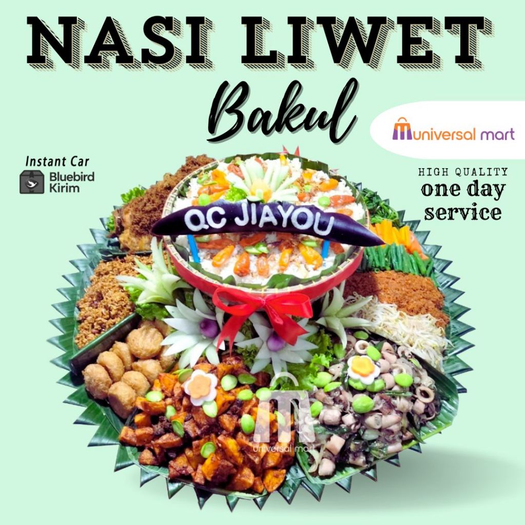

NASI LIWET BAKUL KHAS SUNDA MENU KOMPLIT