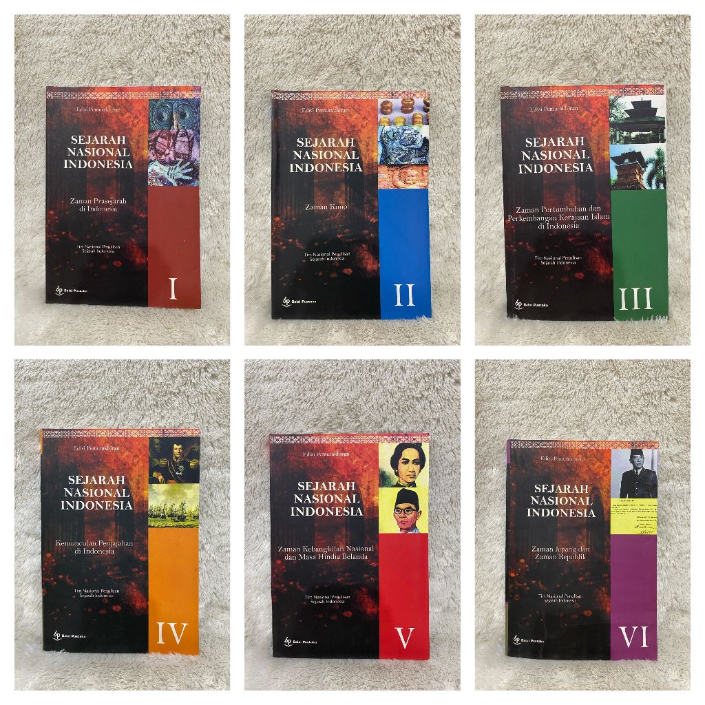 Buku Sejarah Nasional Indonesia Jilid 1-6 - Tim Nasional Penulisan Sejarah Indonesia - BP