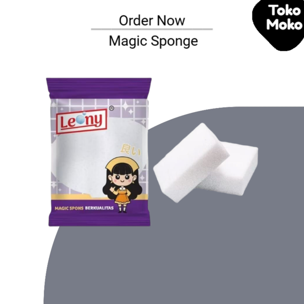 Leony Spon Magic Serbaguna | Magic Sponge | Spon dinding sofa sepatu