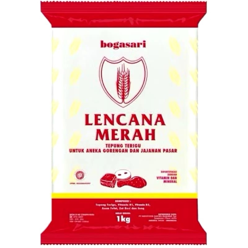 

BOGASARI Tepung Terigu Lencana Merah 1Kg