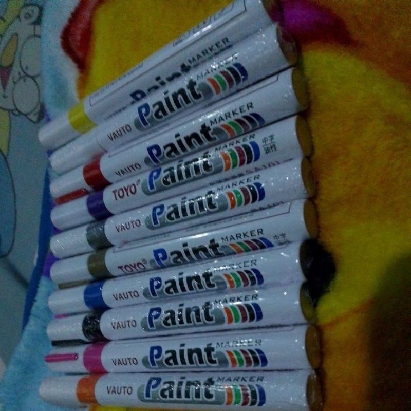 

Spidol warna Toyo paint tahan air dan anti luntur