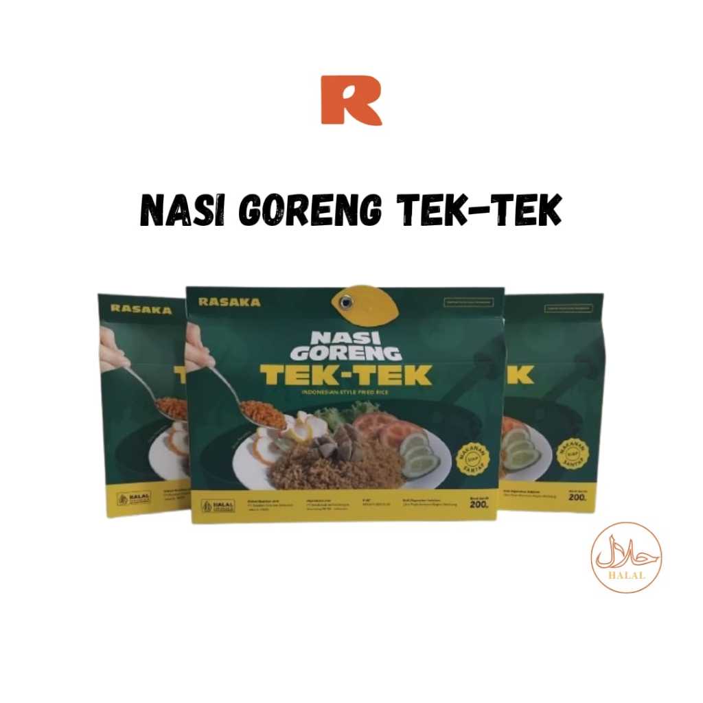 

RASAKA NASI GORENG TEK-TEK 200gr/ MAKANAN INSTANT/SIAP MAKAN/ READY TO EAT