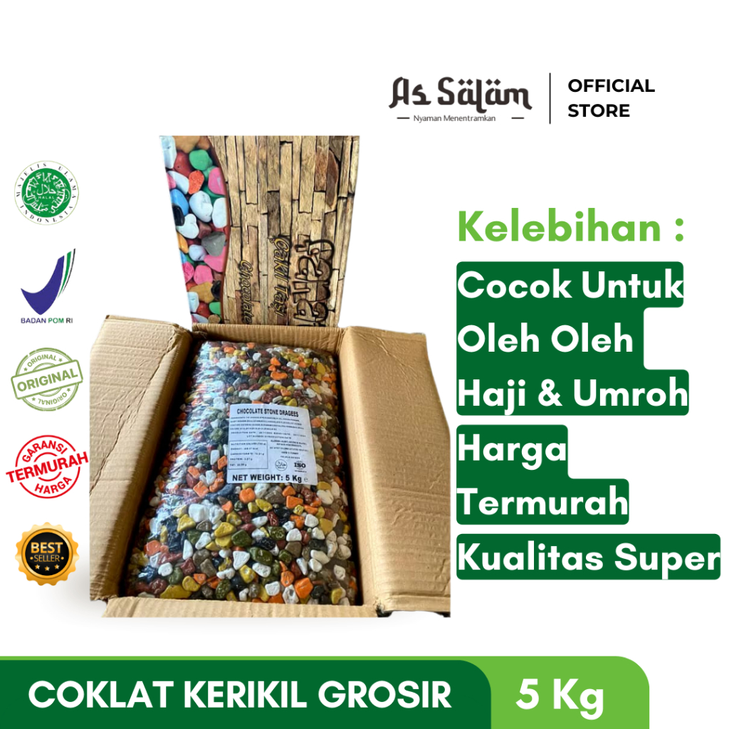 

Oleh Oleh Haji Dan Umroh - Coklat Kerikil Termurah - Cocok Untuk Di Ecer - 5 Kg