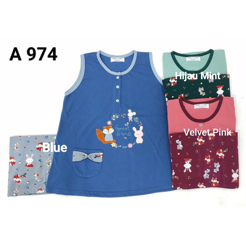 Baju Tidur Piyama Babydoll HomeWear Premium - Tangan Kutung Singlet Celana Pendek HP Hotpant Dewasa 