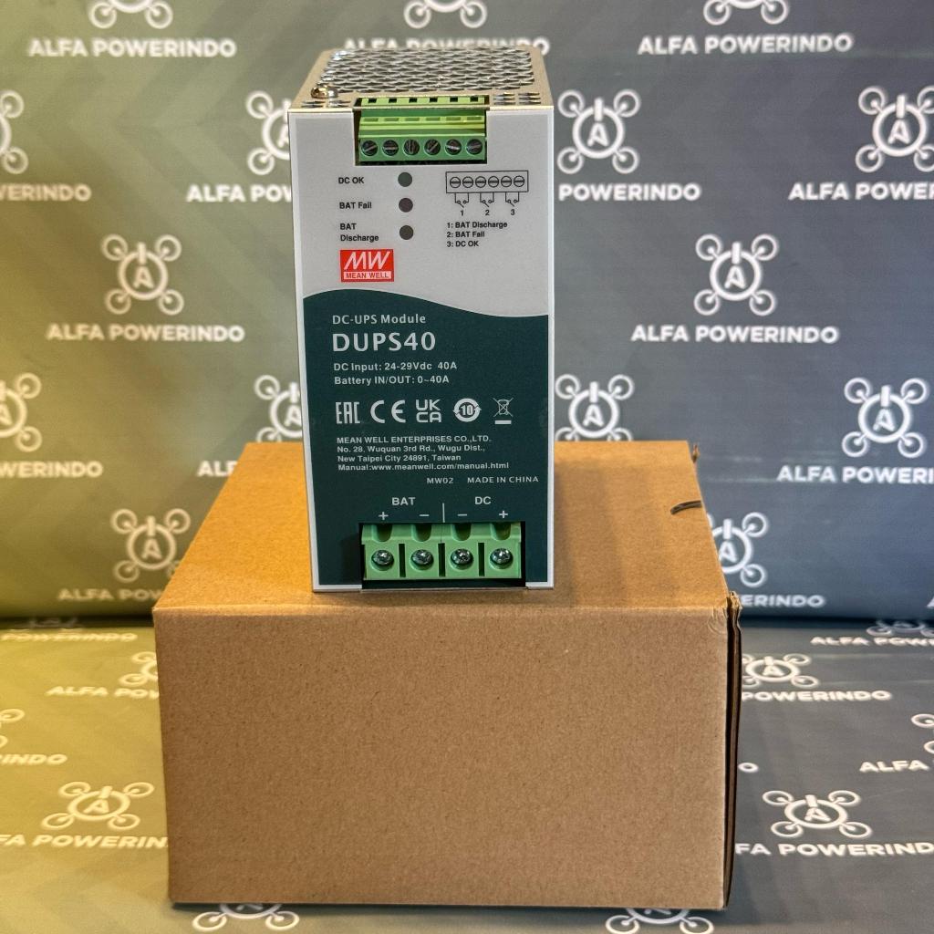 UPS Modul tanpa PSU 24V DC 40A Meanwell DUPS40 (barunya DR-UPS40)
