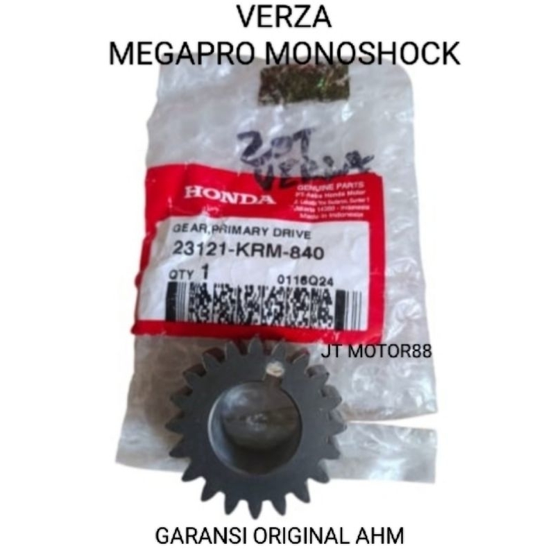 GEAR GIR GIGI PRIMER KECIL KOPLING MEGAPRO MONOSHOCK VERZA ORIGINAL 20T 20 T 23121 KRM 840