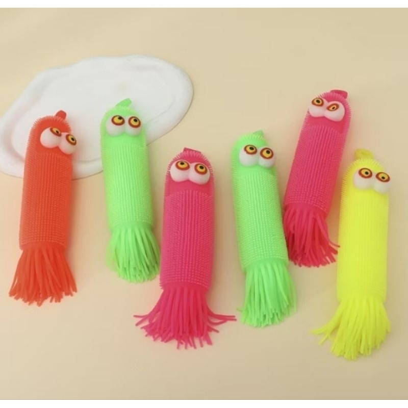 SOS mainan Puffer cumi-cumi sotong lampu LED