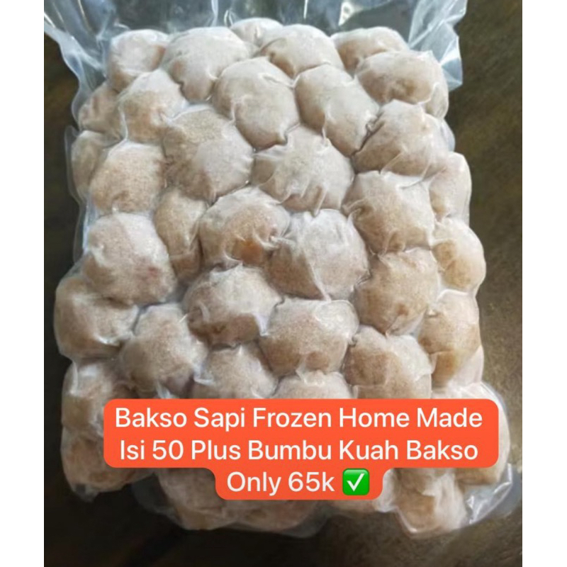 

Bakso sapi Premium Homemade isi 50pcs Frozen