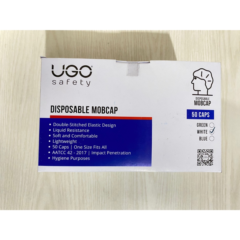 Ugo Safety Hairnet Disposable Mobcap - Penutup kepala