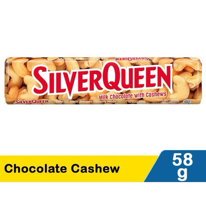 

SliverQueen Milk Chocolate Cashew 58g [GROSIR][Valdiv Jaya]Mantap