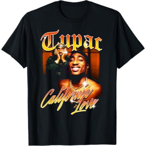 Kaos Tupac Love Vintage California T-Shirt