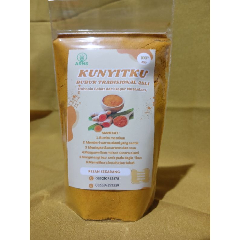 

KUNYITKU BUBUK TRADISIONAL ASLI 100%