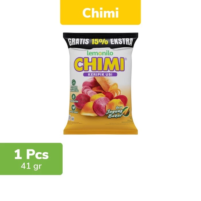 

Lemonilo Chimi Keripik Ubi Jagung Bakar 41g