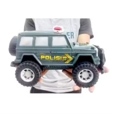 mainan mobil polisi jeep jumbo