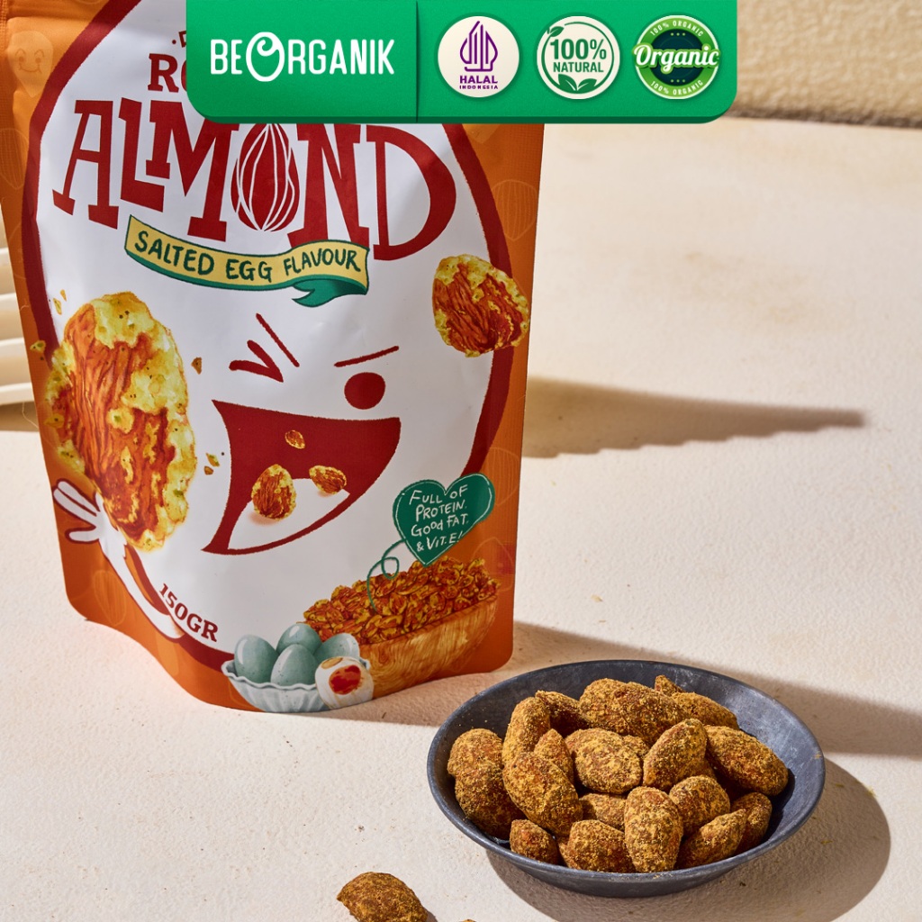 

QH Beorganik Roasted Almond Coating 150gr - Almond Panggang Coated All Flavour