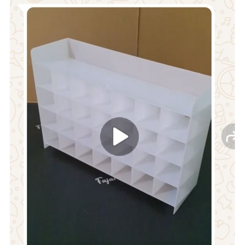 

akrilik tempat spidol bhn putih susu