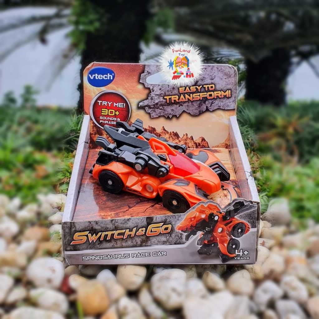 Vtech Switch and Go Spinosaurus Race Car - Orange