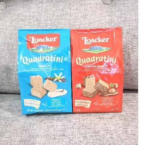 

wafer Loacker Quadratini 125 gram murah original