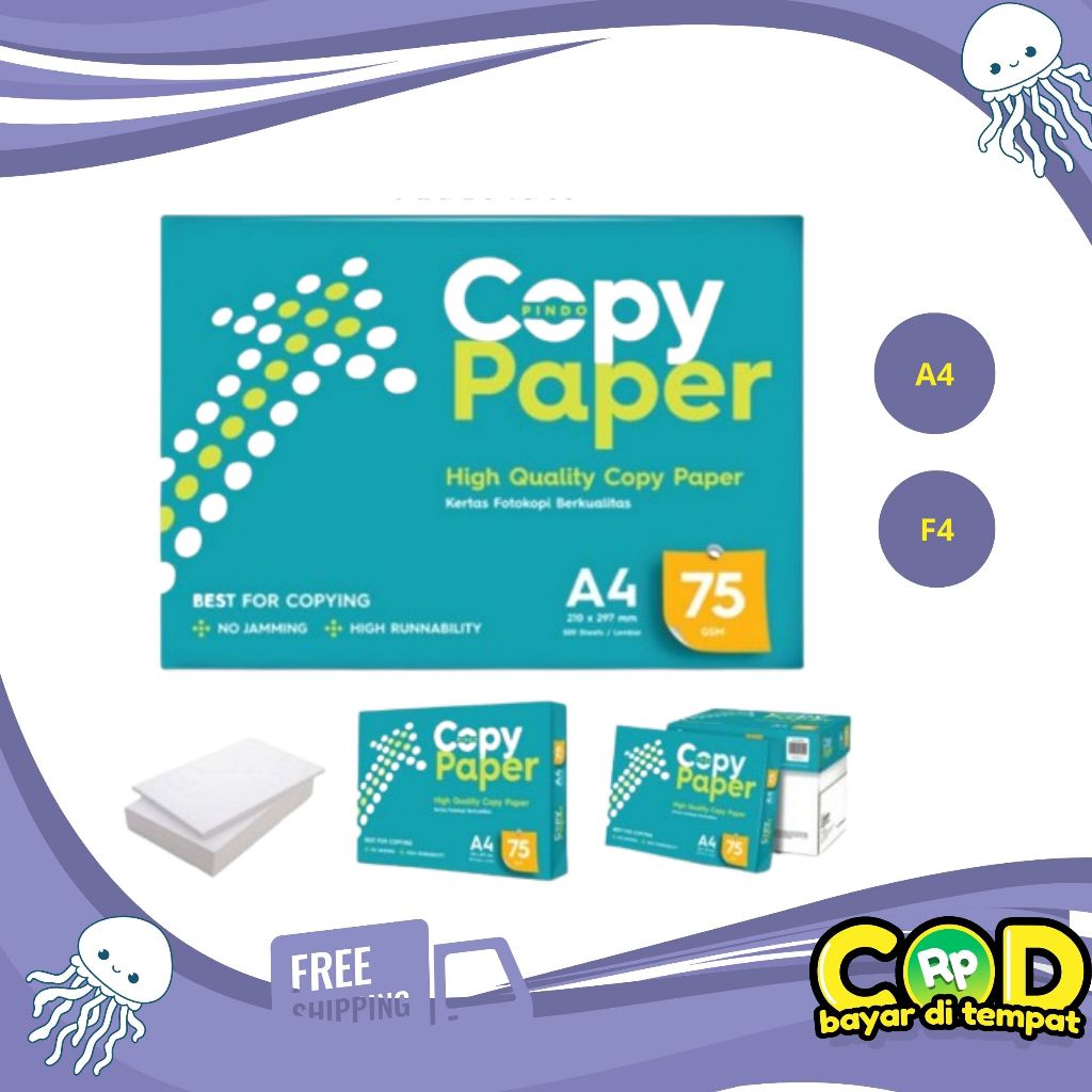 

(5 Rim) 1 Dus HVS Copy Paper A4 75g Khusus Instant/Sameday