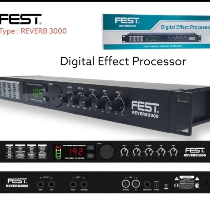Efec Vokal Fest Reverb 3000 Original Efek Vokal Reverb3000