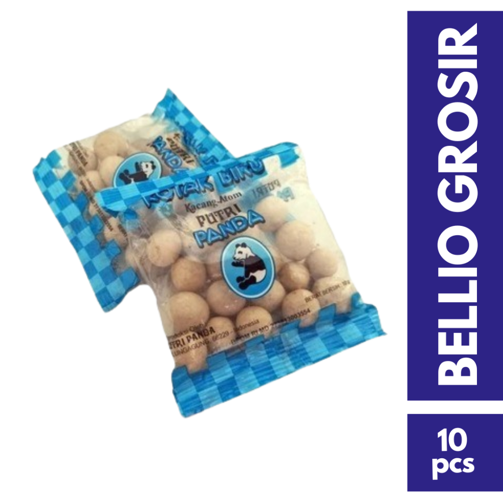 

Kacang Cap Panda/Kacang Atom Kotak Biru Panda Kemasan 120Gr - Renyah dan Gurih