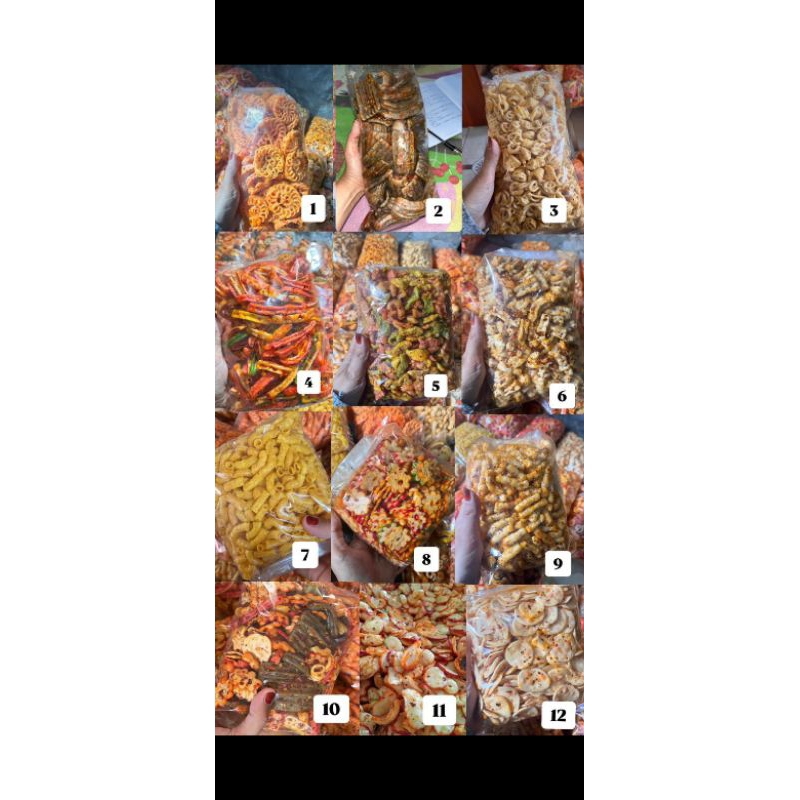

Kerupuk Seblak Virall || 250gr krupuk pedas Mix Paket Bundling isi 4pak