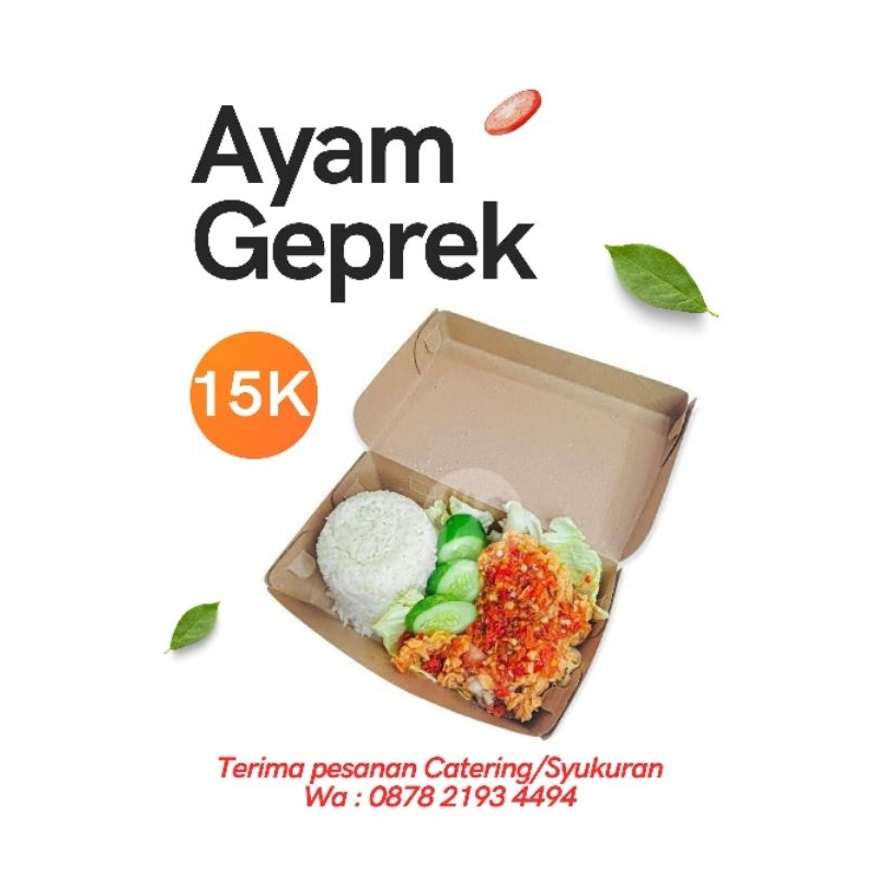 

Ayam Geprek, Paket Ayam Geprek, Catering, Syukuran