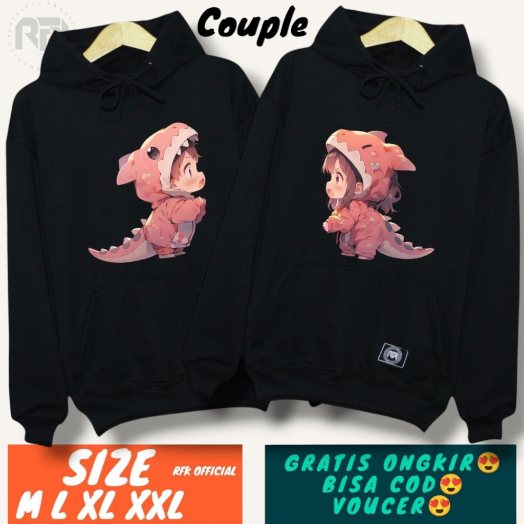 switer couple pasangan 2 pcs / hoodie couple pasangan 2 / jaket couple / baju couple / switer kapela
