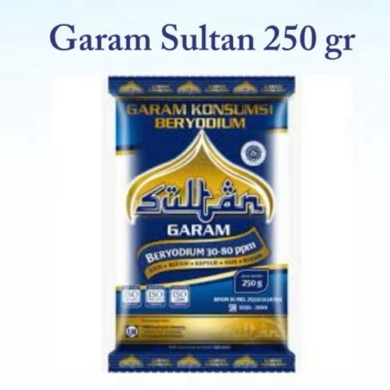 

GARAM BERYODIUM MERK SULTAN 250 GRAM PER PCS